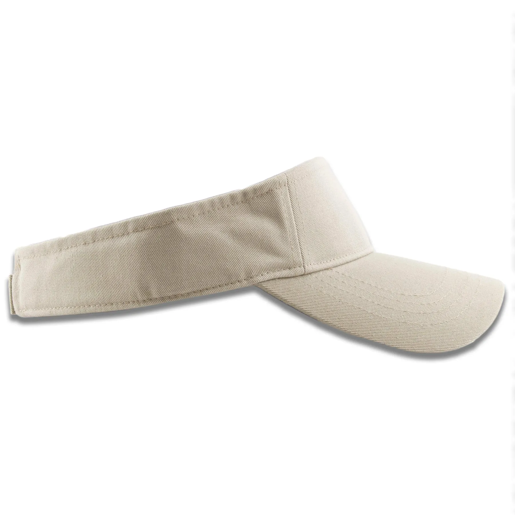 Khaki Blank Adjustable Visor