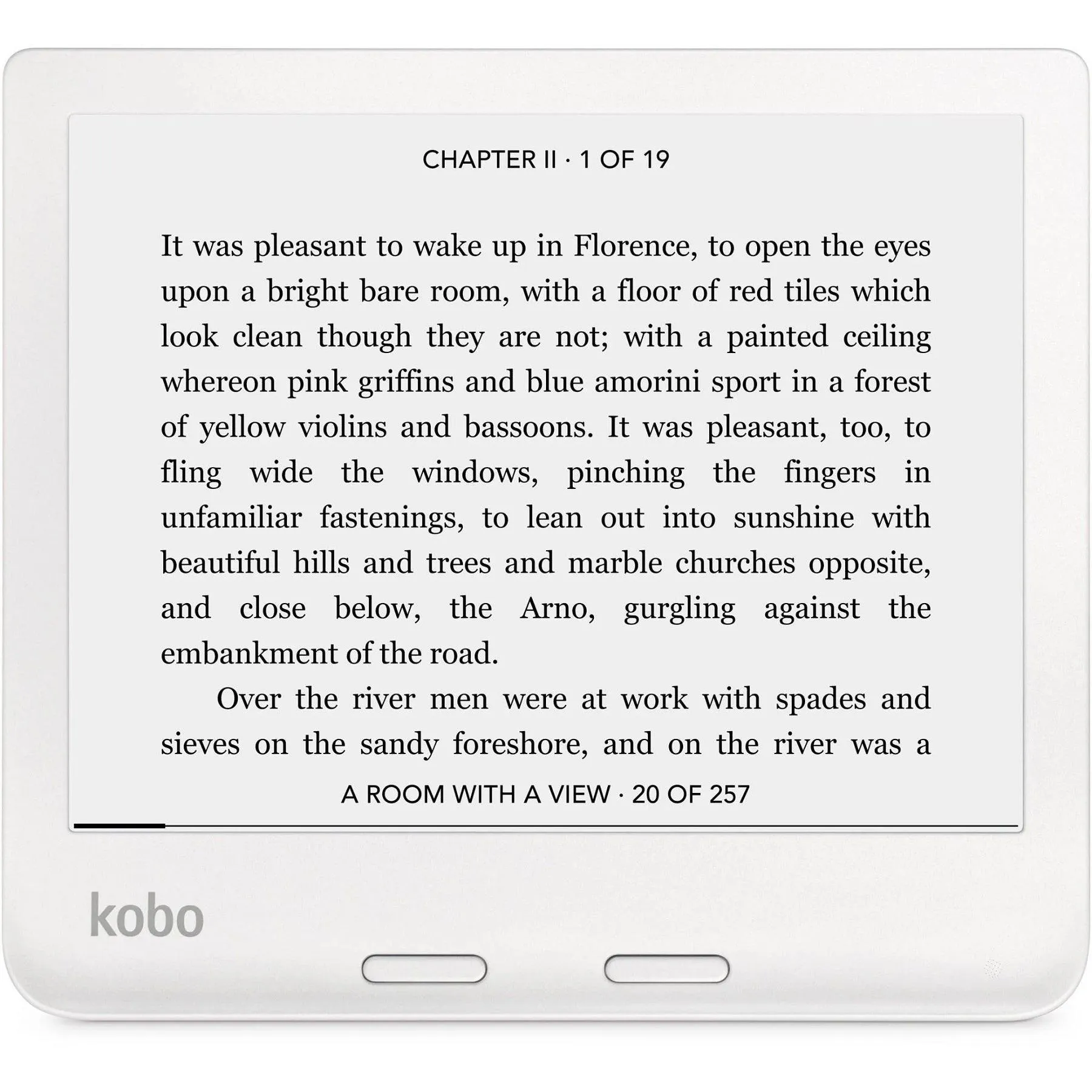 Kobo Libra 2 Digital Text Reader eReader 7 Display 32 GB Flash Touchscreen Wireless LAN Bluetooth USB White