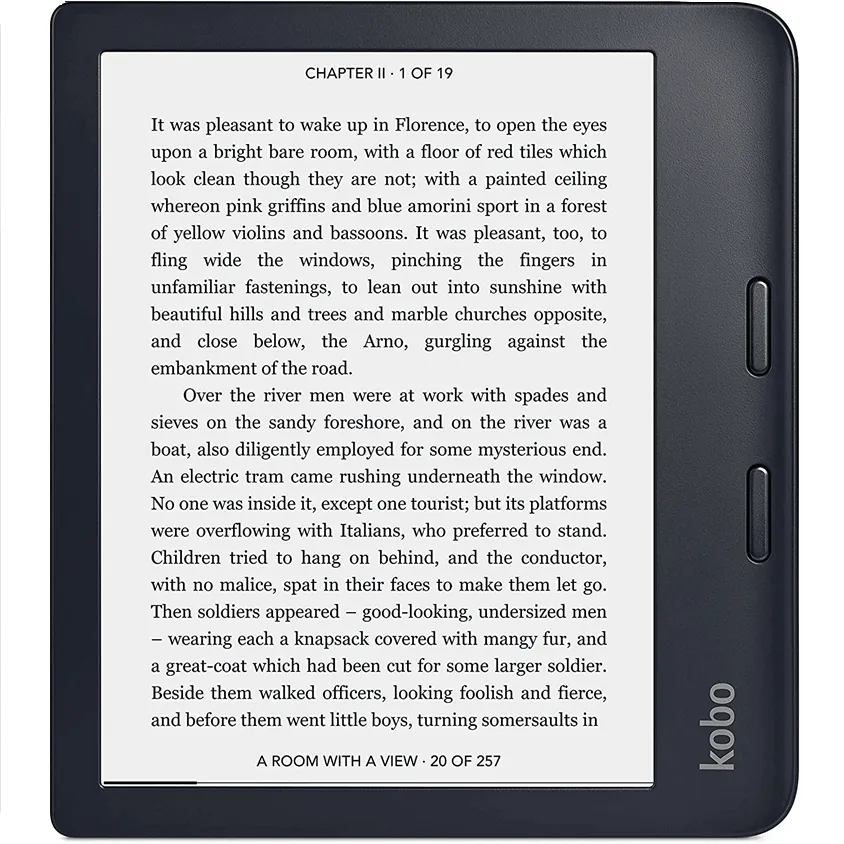 Kobo Libra 2 eBook Reader 7 Display Digital Text Reader Touchscreen Wireless LAN/ Bluetooth/USB 32 GB Flash Black