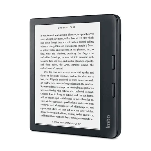 Kobo Libra 2 eBook Reader 7 Display Digital Text Reader Touchscreen Wireless LAN/ Bluetooth/USB 32 GB Flash Black