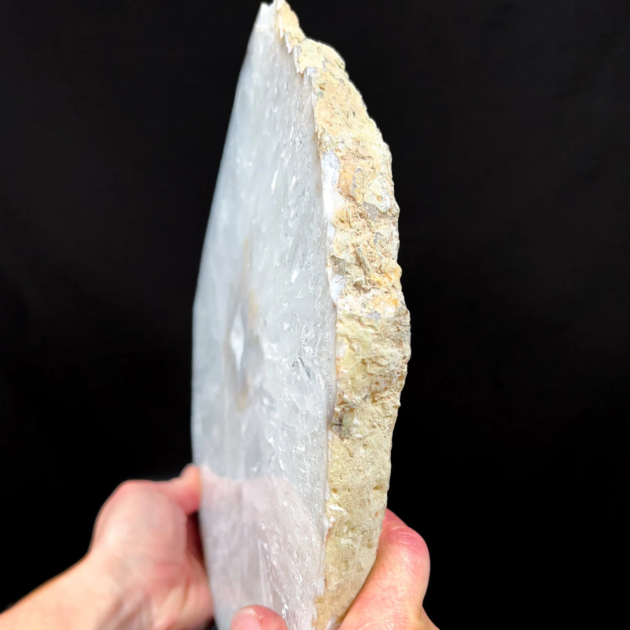 Large Drusy Quartz Geode Slab