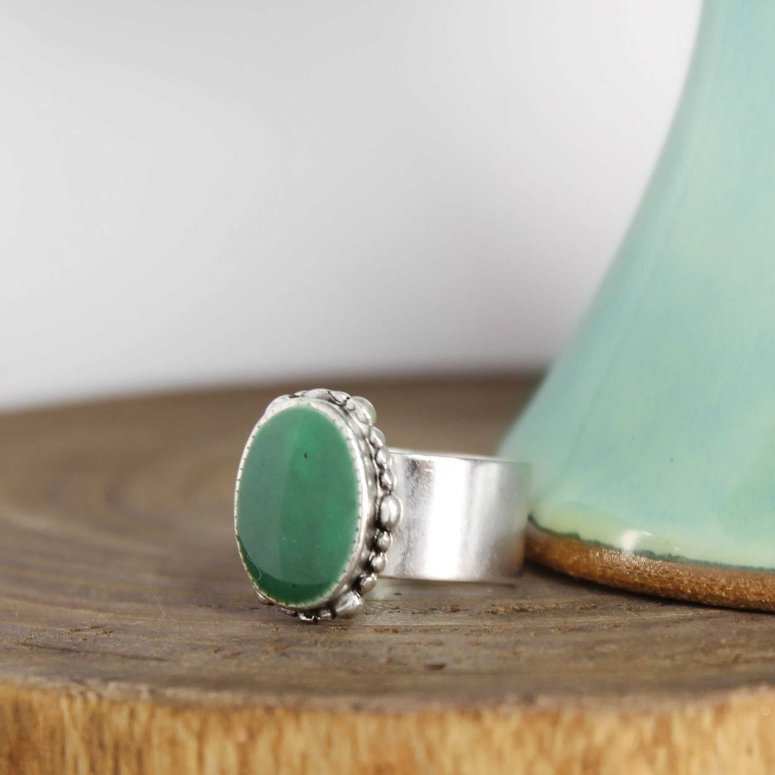 Large Malachite Ring