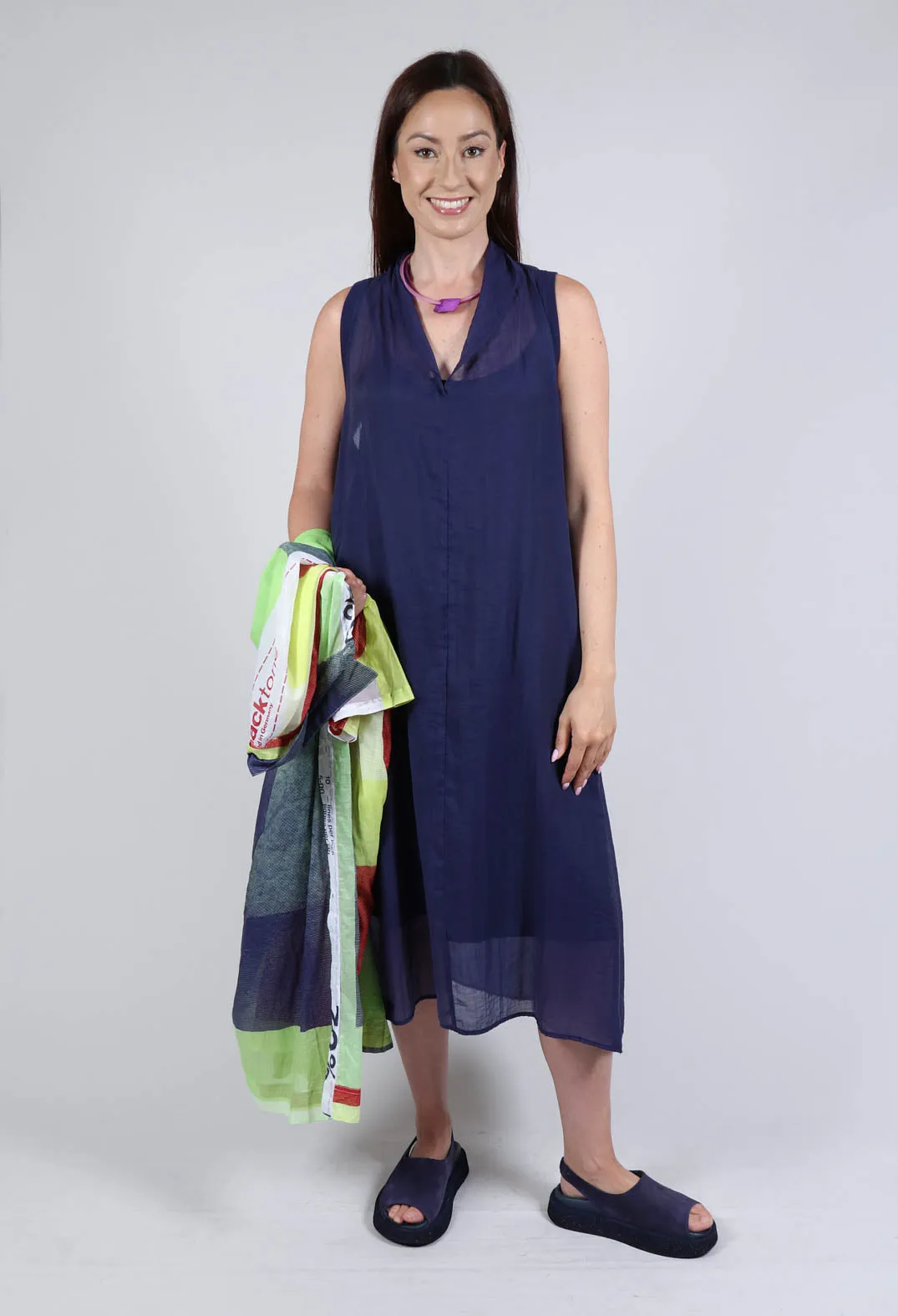 Lightweight Sleeveless Dress in Azur