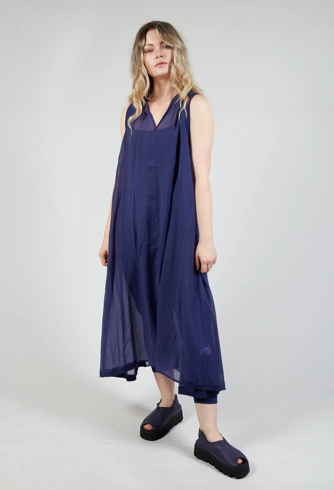 Lightweight Sleeveless Dress in Azur