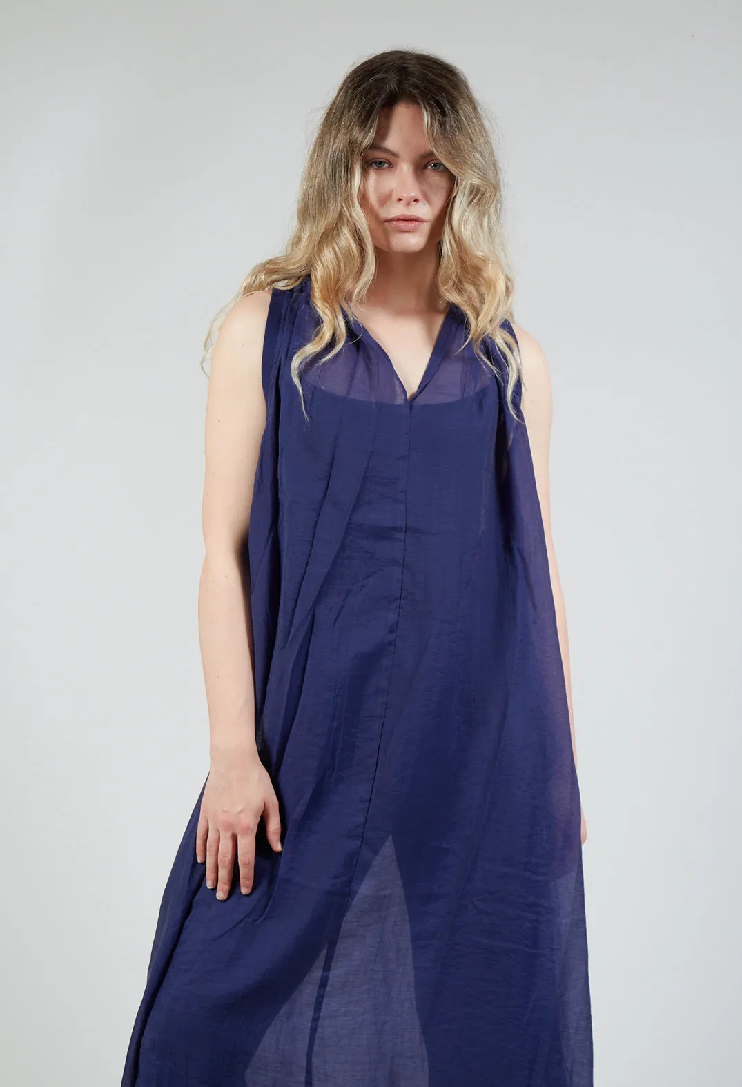 Lightweight Sleeveless Dress in Azur