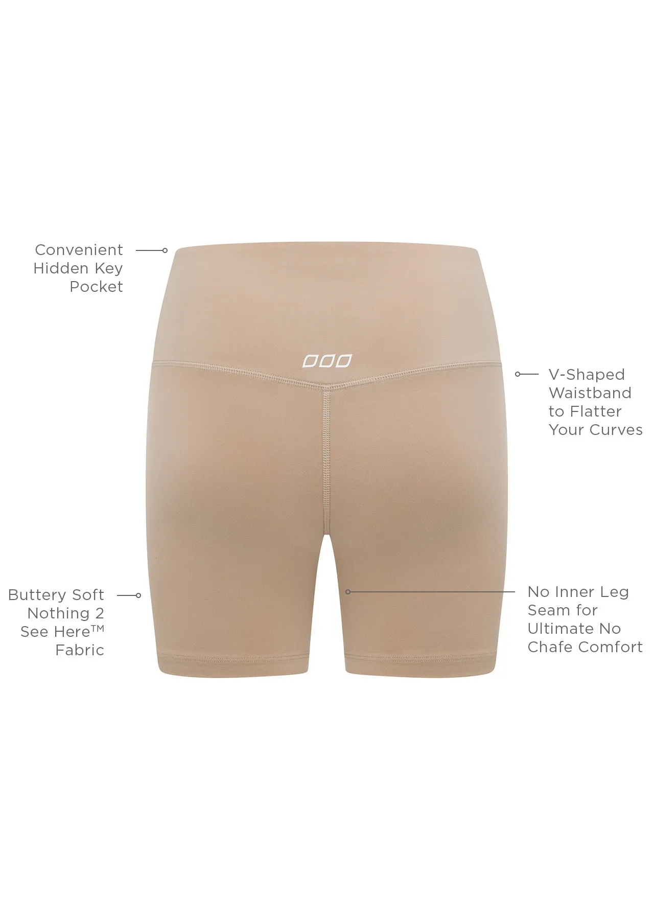 Lotus No Chafe 16cm Bike Short | Neutral | Sets | Lorna Jane Australia