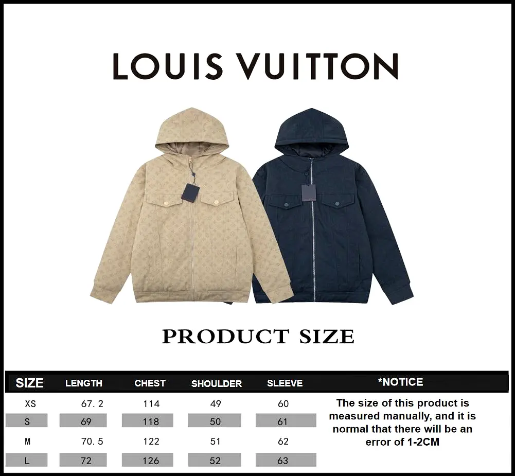 Louis Vuitton classic pattern down jacket denim down jacket Blue 12.19