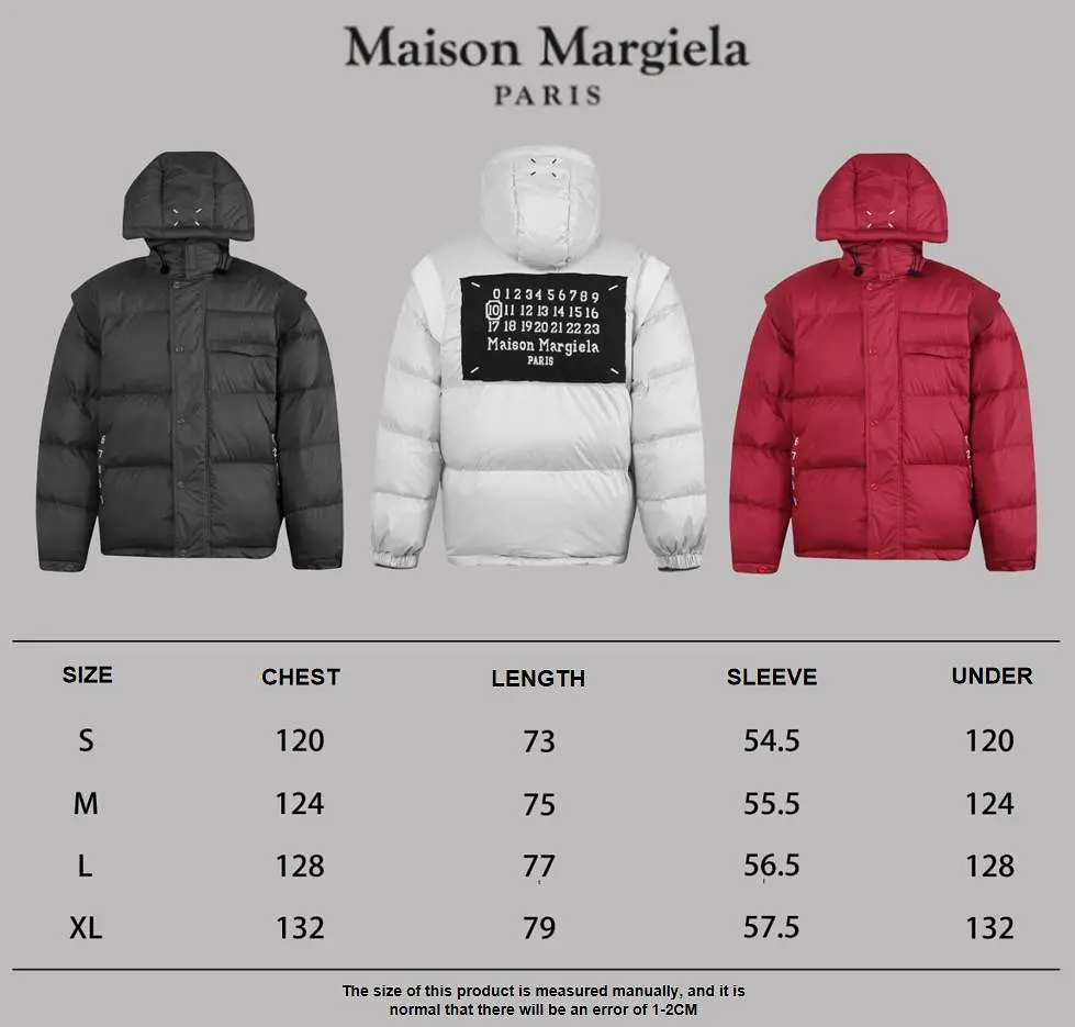 Maison Margiela 24SS back digital capsule down jacket series Black 12.19