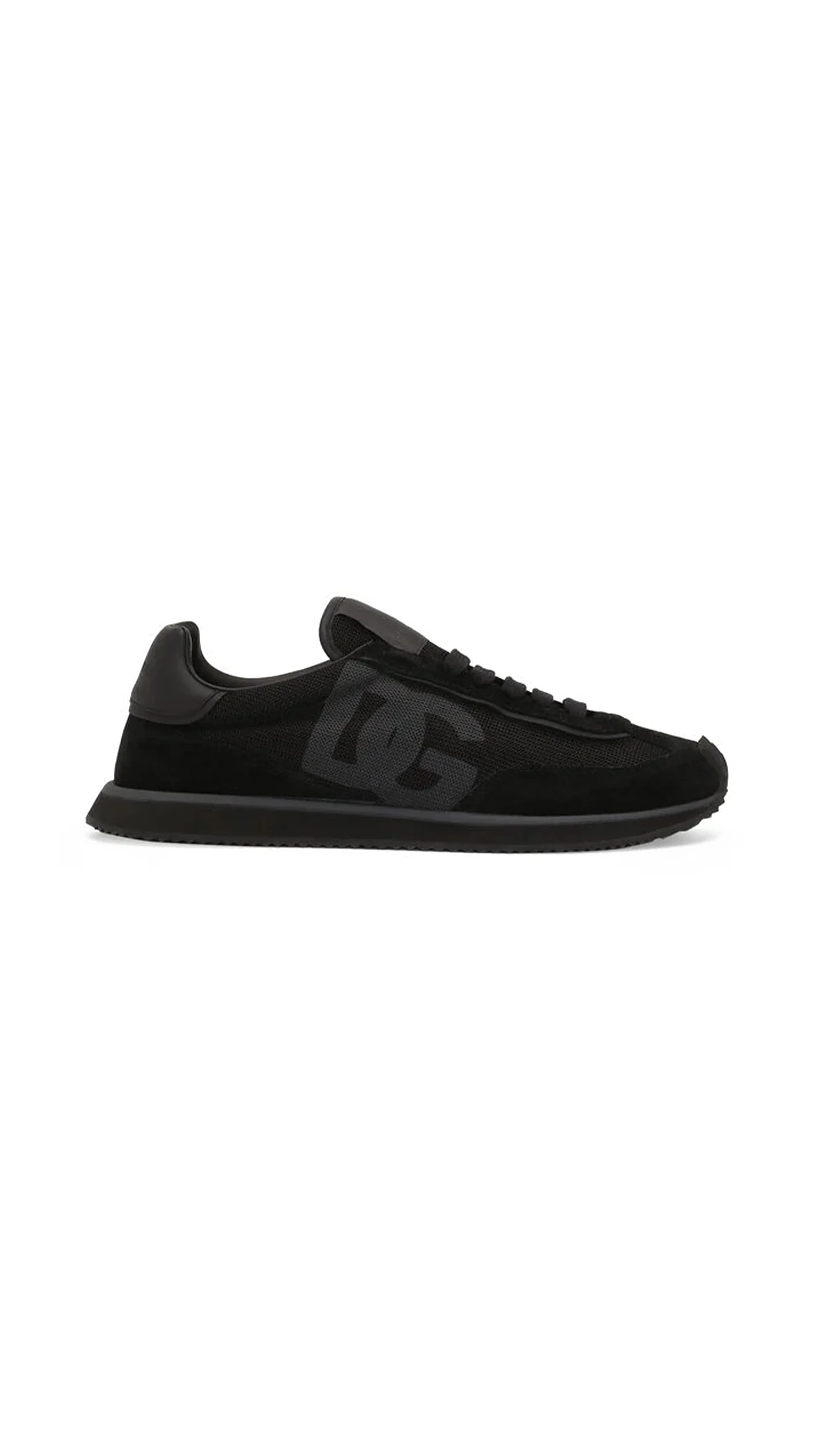 Mixed-material DG CUSHION Sneakers - Black