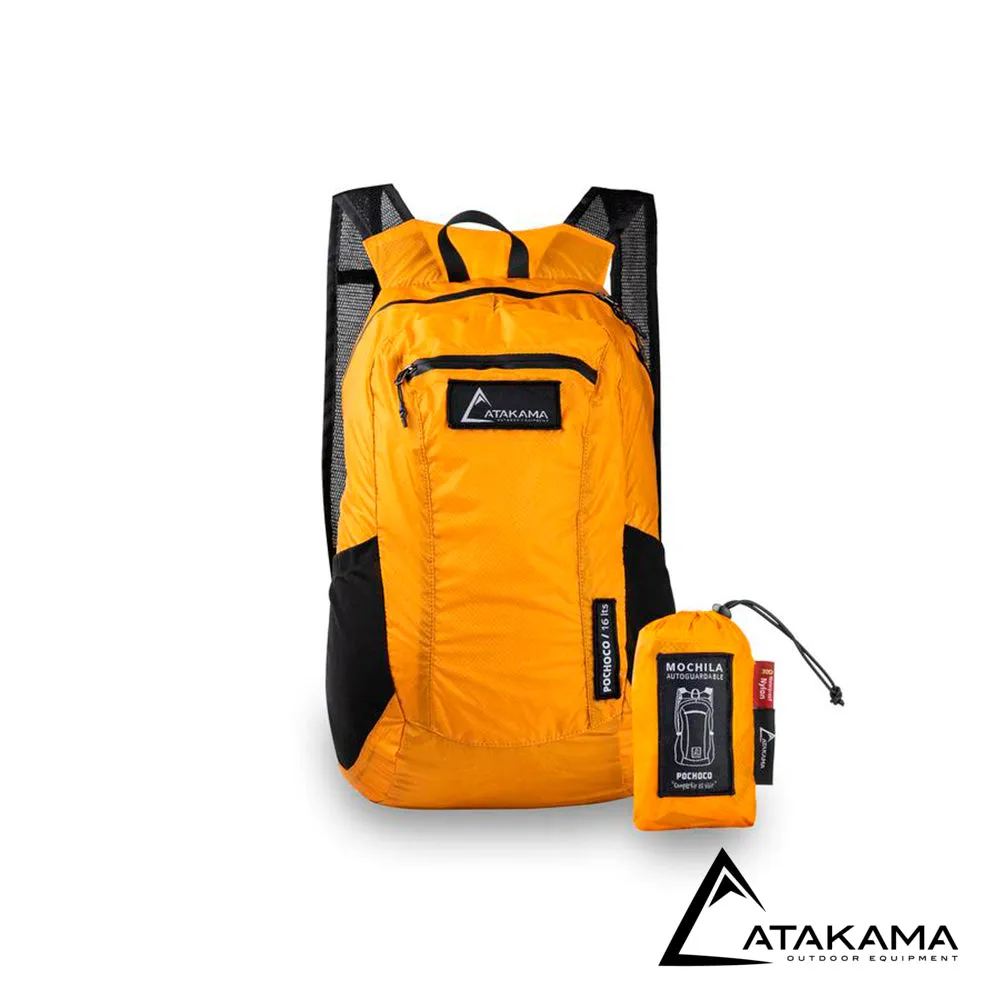 Mochila Plegable Pochoco 16L Naranja - Atakama Outdoor