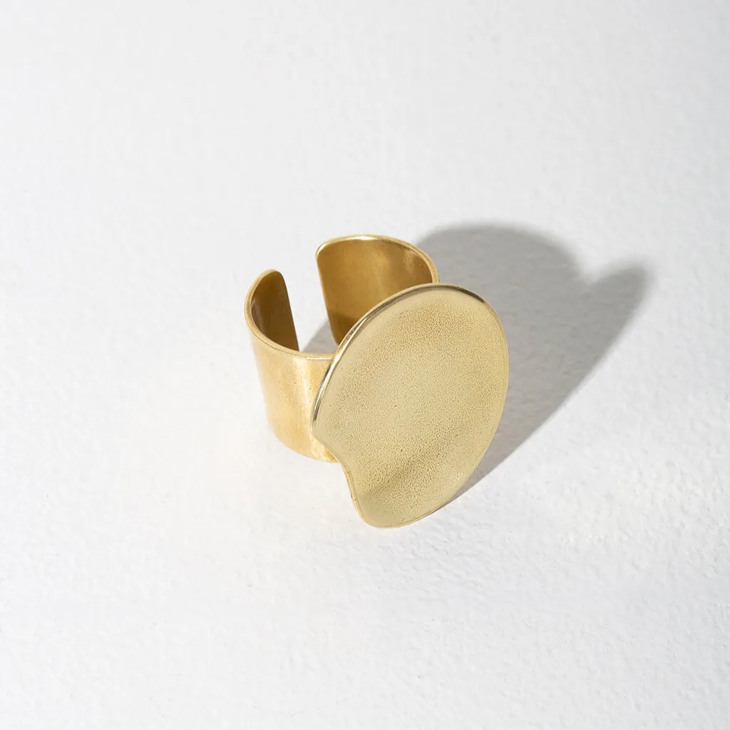 Palette Adjustable Ring - Brass