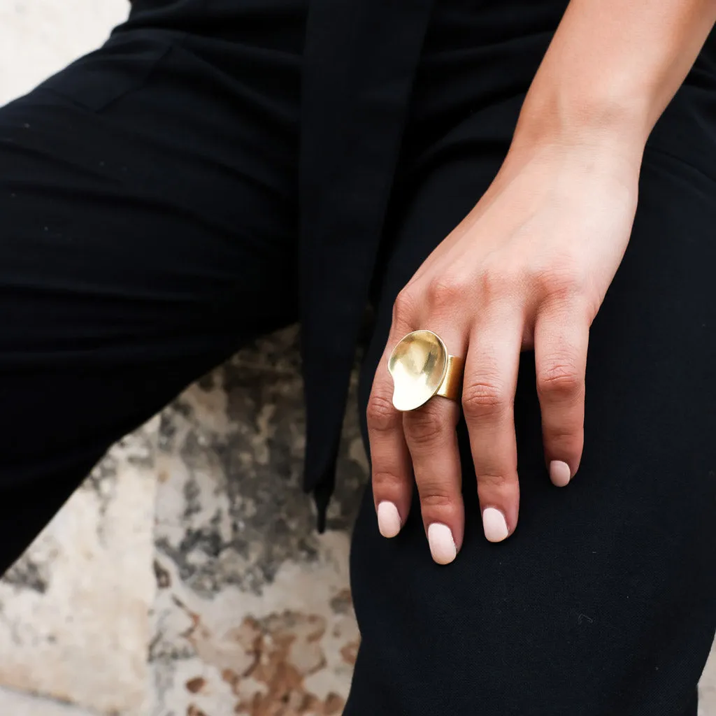 Palette Adjustable Ring - Brass