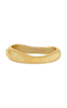 Pamela Zamore Isla Flow 18K Yellow Gold Bangle