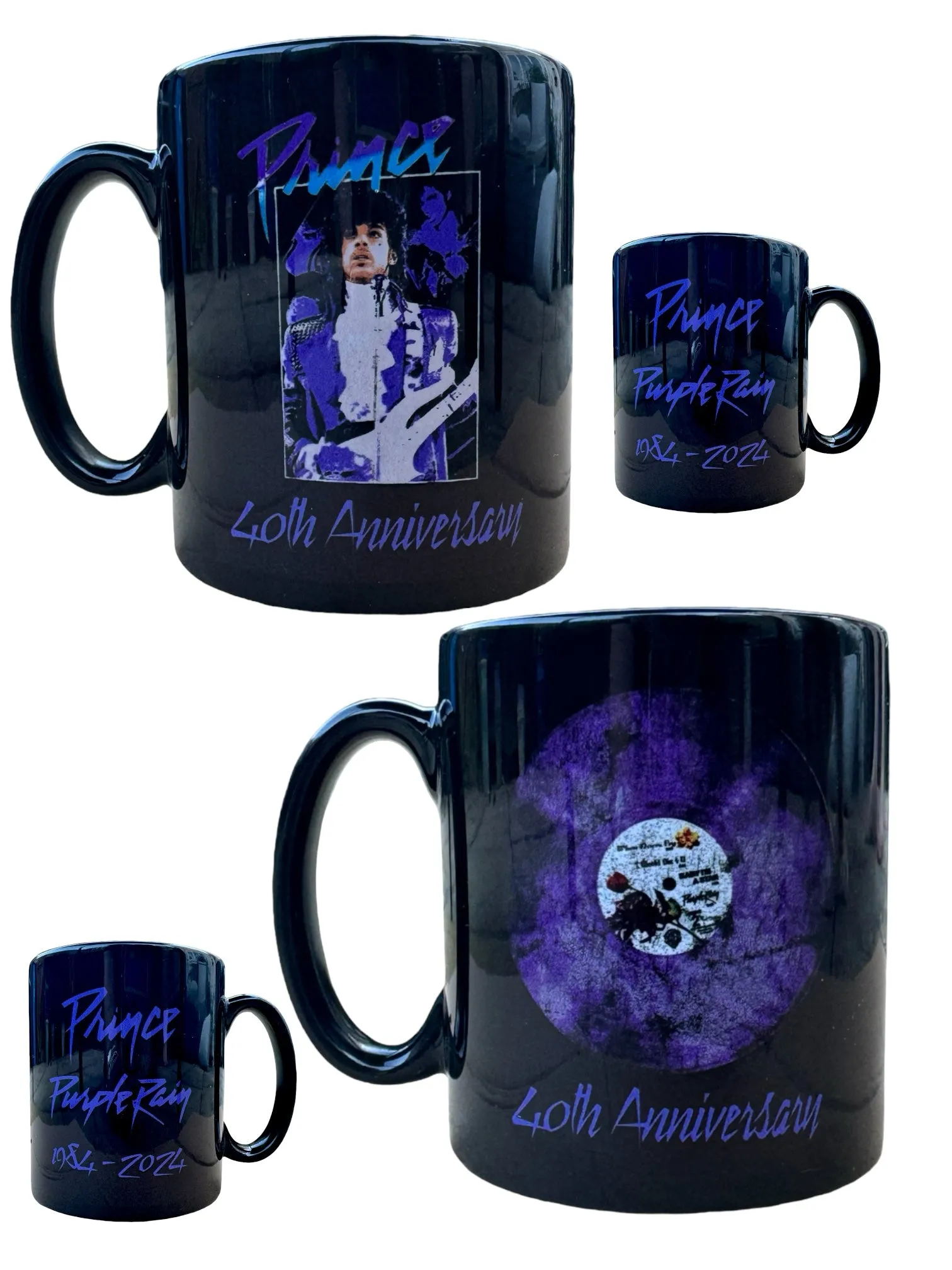 Prince - Purple Rain SET OF TWO Specially Priced Official & Xclusive Licensed Ceramic Mugs LTD EDITION