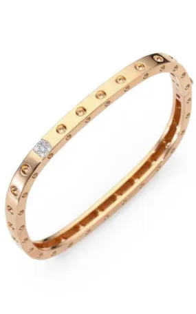 Roberto Coin Pois Mois Bangle Rose Gold and Diamonds (888523AHBAXS)