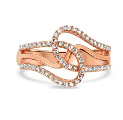 Rose Gold Diamond Fashion Ring