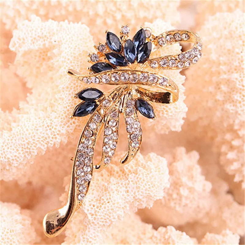 S Brooches For Women Lovely Retro Crystal Brooches For Women Jewelry SM6