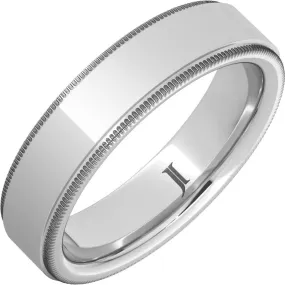 Serinium Ring with Milgrain Edge