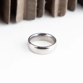 Shiny Lightweight Titanium Ring