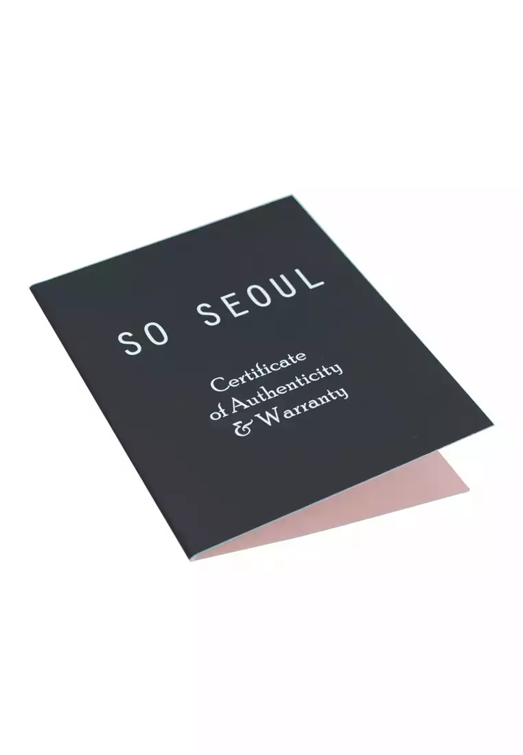 SO SEOUL SO SEOUL Harper Wavy Fan Allure Insets Mother of Pearl with Austrian Crystal Rose Gold Bangle