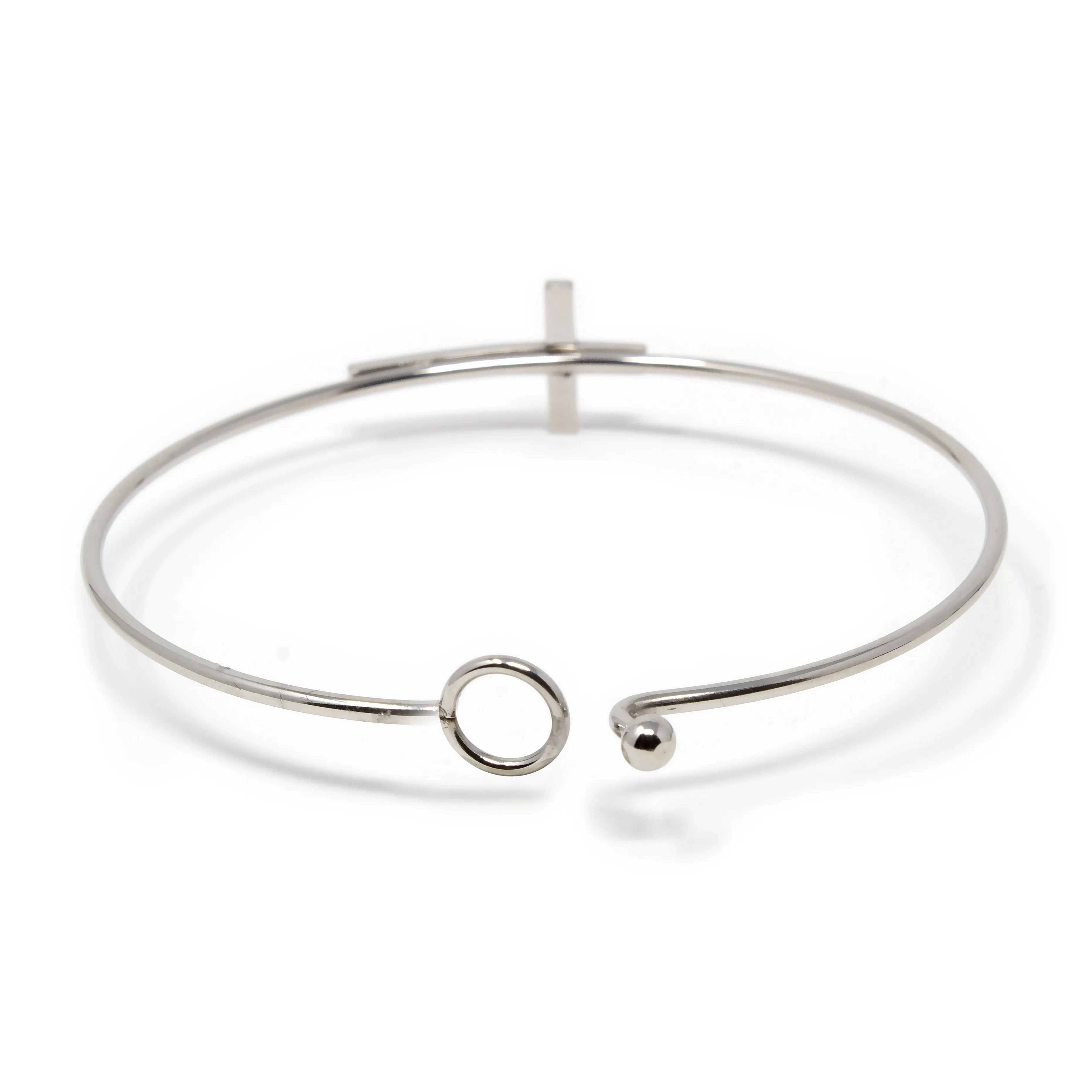 Stainless Steel Cross Bangle