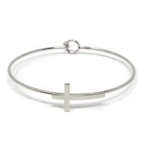 Stainless Steel Cross Bangle