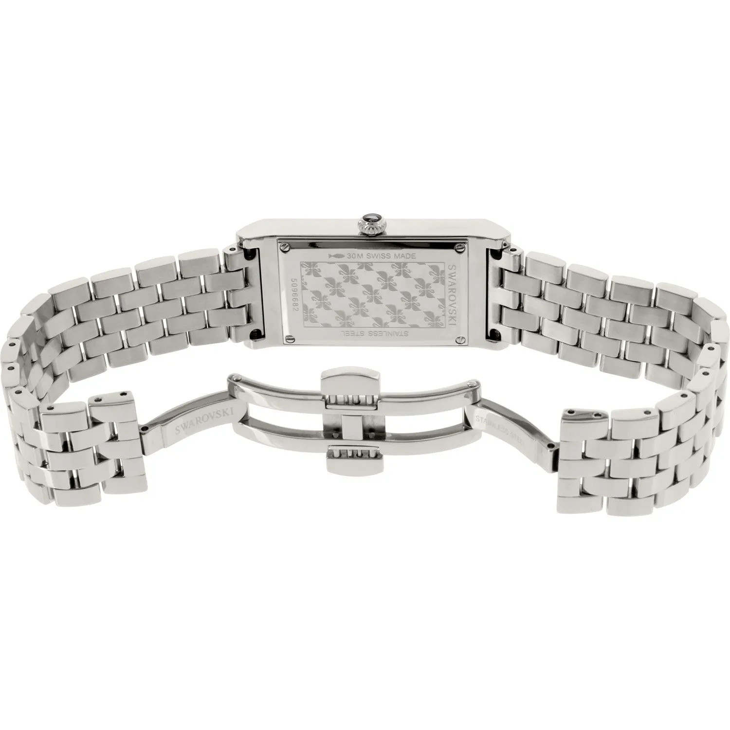 Swarovski LOVELY CRYSTAL SQUARE Swiss WATCH Stainless Steel #5096682