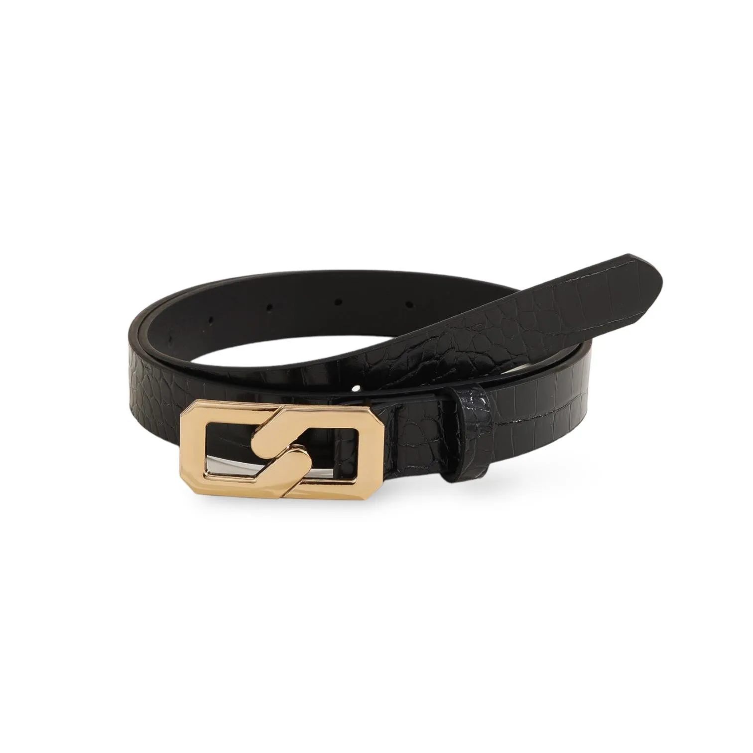 TAILLE Geometric Buckle Decor Fashionable Belt