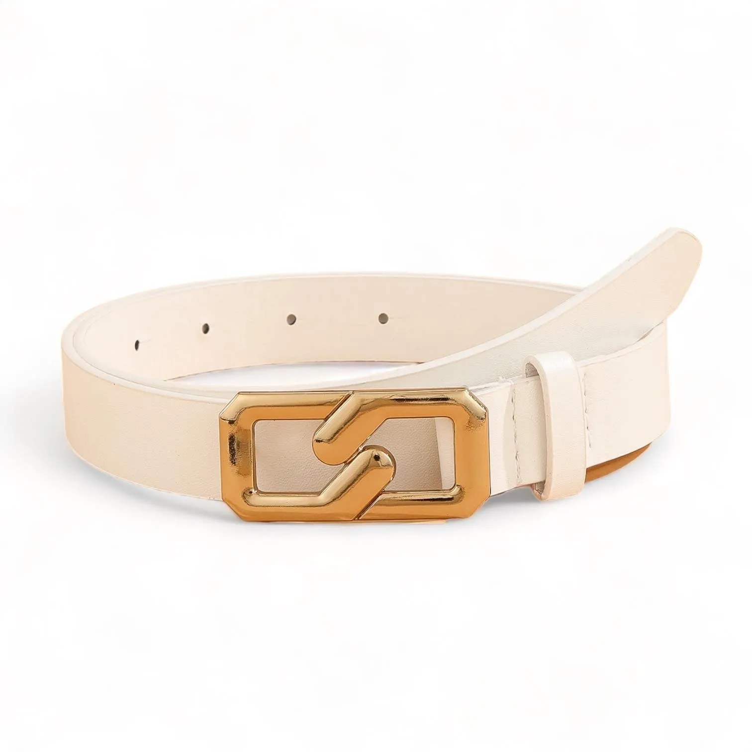 TAILLE Geometric Buckle Decor Fashionable Belt