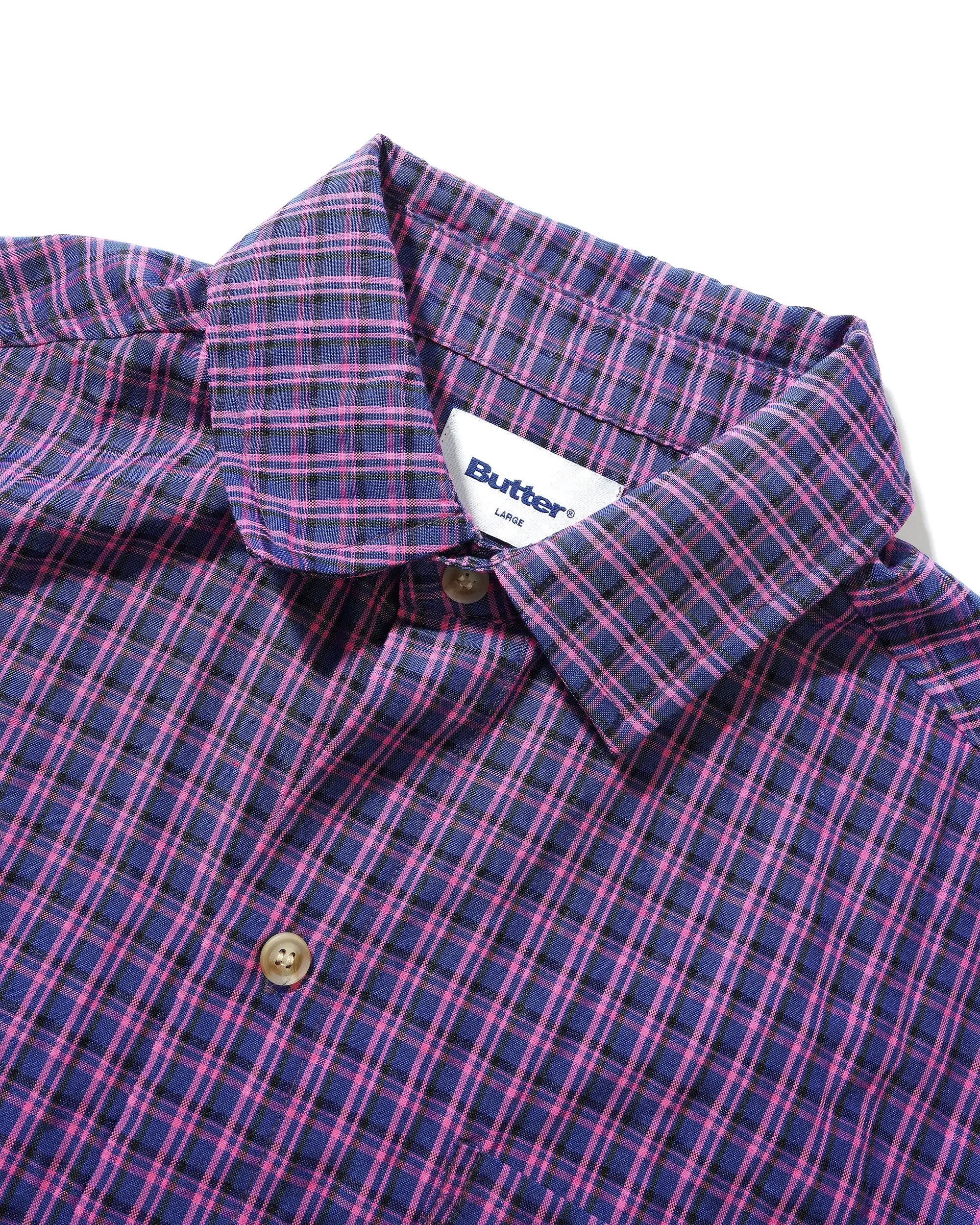 TERRAIN S/S SHIRT NAVY / PINK