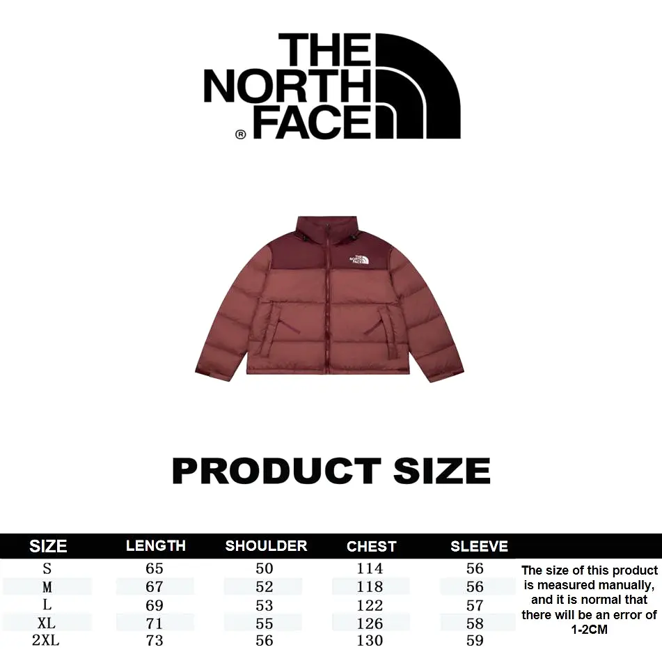 The North Face 1996 Classic Hidden Hood Down Jacket burgundy 11.15