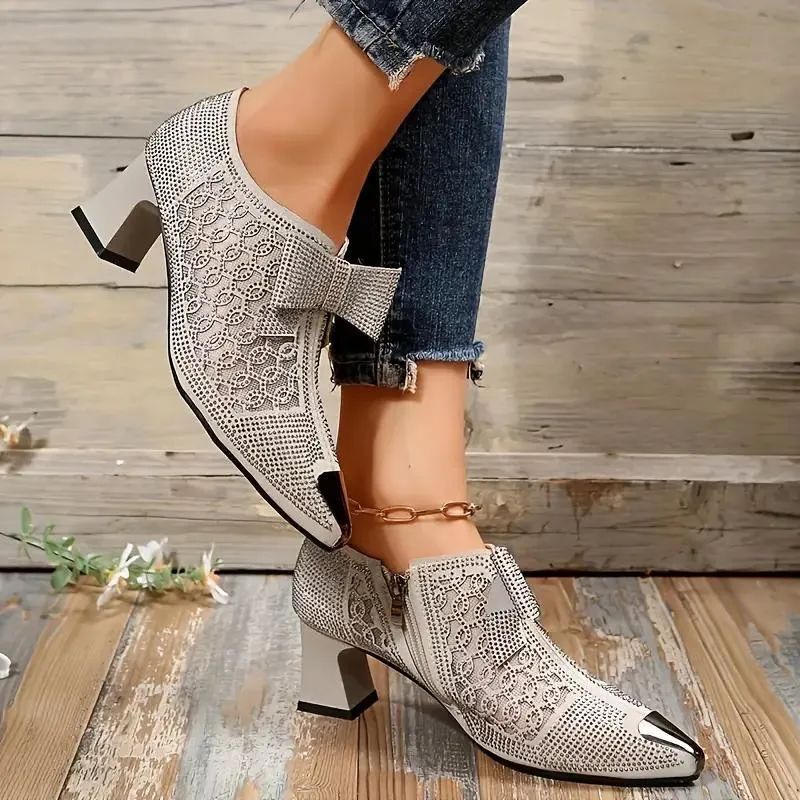 Trendy Crystal High Heel Women's Fashion Shoe 616