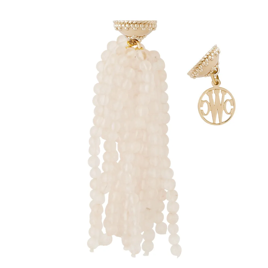 Victoire Rose Quartz 4mm Tassel