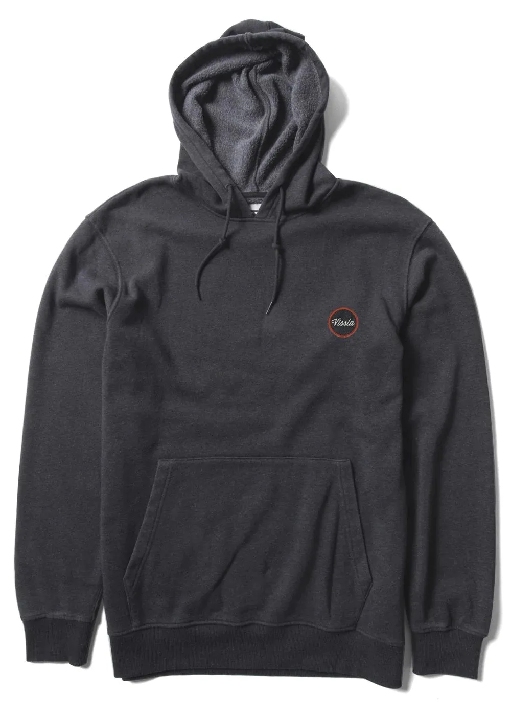 Vissla Solid Sets Eco Pull Over Hooded Fleece - Black Heather 2