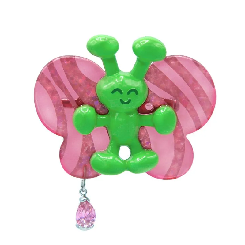 Women's Butterfly Bead Brooches